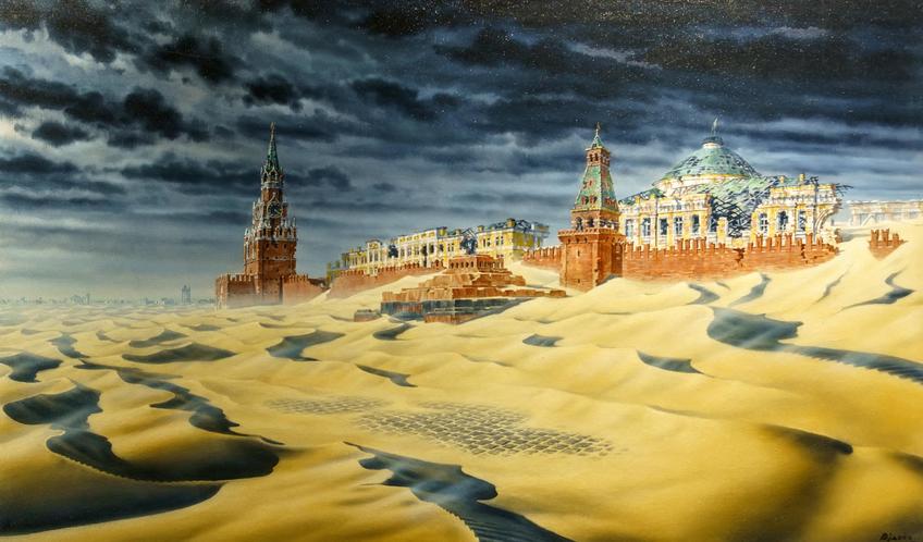 Фото №1003846. Кремль в песках. 2016. Вадим Бжассо