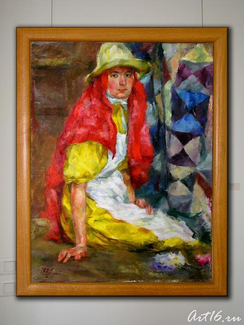 Девушка в жёлтом. 1928. Урманче Б.И.