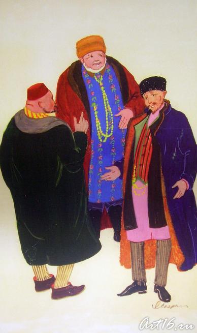 Эскиз к альбому Костюм казанских татар. 1970-1972
