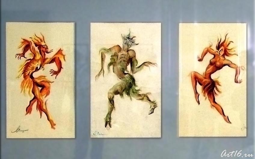 Балет Шурале. Эскизы костюмов. 1953