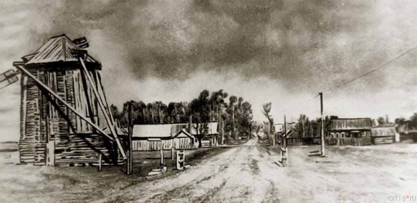 Фото №273534. Вид деревни Кырлай со старой мельницы. 1963