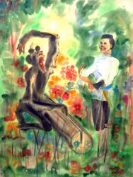 «Шурале», 1987. Иллюстрация к сказке Г. Тукая