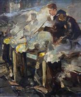 На стекольном заводе. 1932