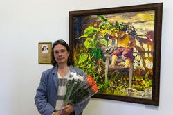 А.Шадрин у картины 