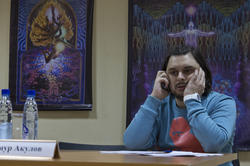 Тимур Акулов. Пресс-конференция по поводу выставки 