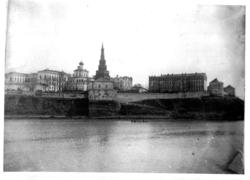 Р.Казанка.  Вид на Казанский кремль. 