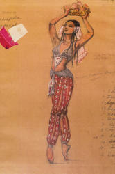 Эскиз костюма (Танец с фруктами), 1958, Л.Л.Сперанская-Штейн
