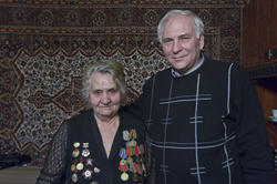 Екатерина Яковлевна Шугаева с сыном (Владимиром Ивановичем)