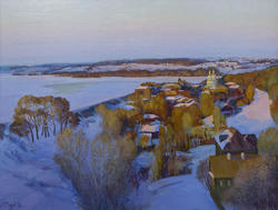 Вечер в старом городе. ул. Федосеева, 1996. Газеев Р.Х.