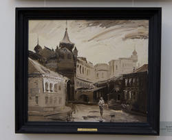 Во дворе дома Кекина. 1994. Бусов В.Х.