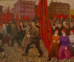 Монин А.А (1896-1969). Демонстрация. 1924