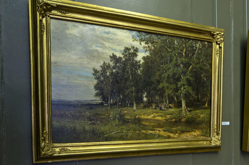 На покосе в дубовой роще. 1874. Шишкин И.И. (1832-1898)