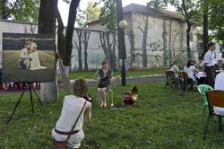 Уголок фотографа в парке усадьбы Сандецкого