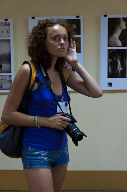 На выставке Молодые фотографы России — 2011