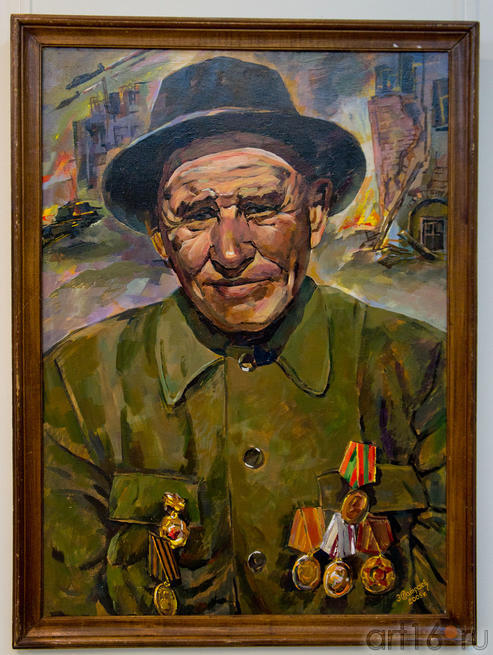 Портрет ветерана войны. Шакир абый. 2005. Батраев З.С., 1936