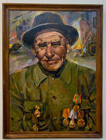Портрет ветерана войны. Шакир абый. 2005.  Батраев З.С., 1936