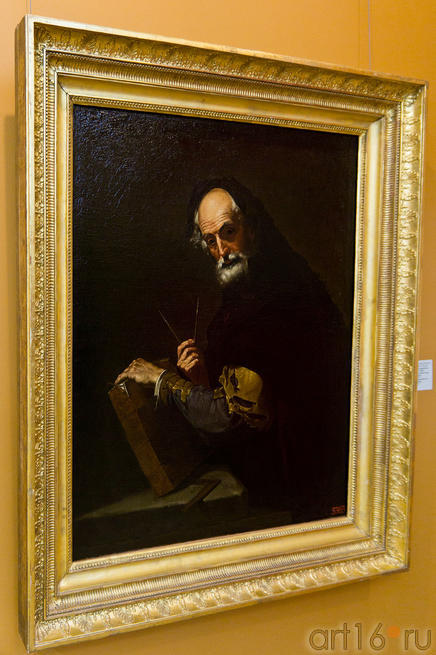 Философ с книгой, циркулем и угольником. 1630-е. Хусепе де Рибера и мастерская