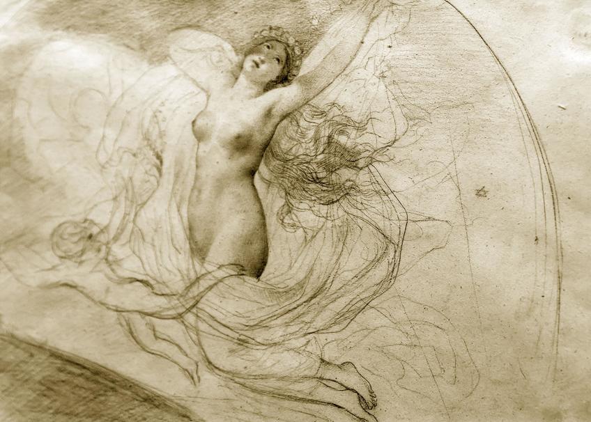 Фото №878734. Венера — утренняя заря. Эскиз композиции. 1835(?). Брюллов К.П.