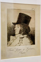 Франсиско Гойа-и-Лусиентес, художник (автопортрет),  1797-1798, 1-й  лист серии 