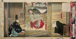 Цукирка Ёситоси / Тайсо Ёситоси (1839-1892). Император Сутоку. 1880