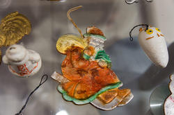 В центре Дед Мороз (картон), СССР, 1940-1950