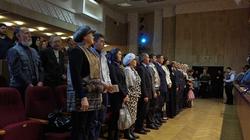  Торжественная минута: звучит гимн трех стран. НКЦ 