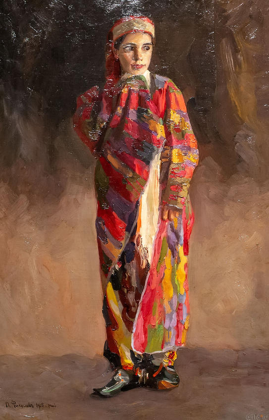 Фото №971119. Женщина в восточной одежде. 1905. Павел Николаевич Филонов. 1883-1941