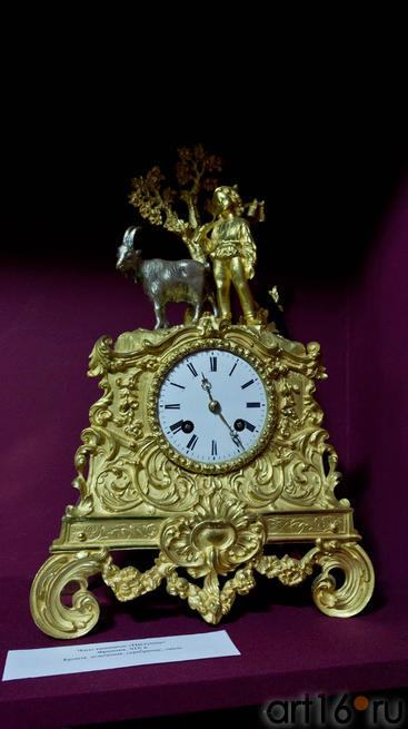 Часы каминные Пастушок. Франция, XIX в.