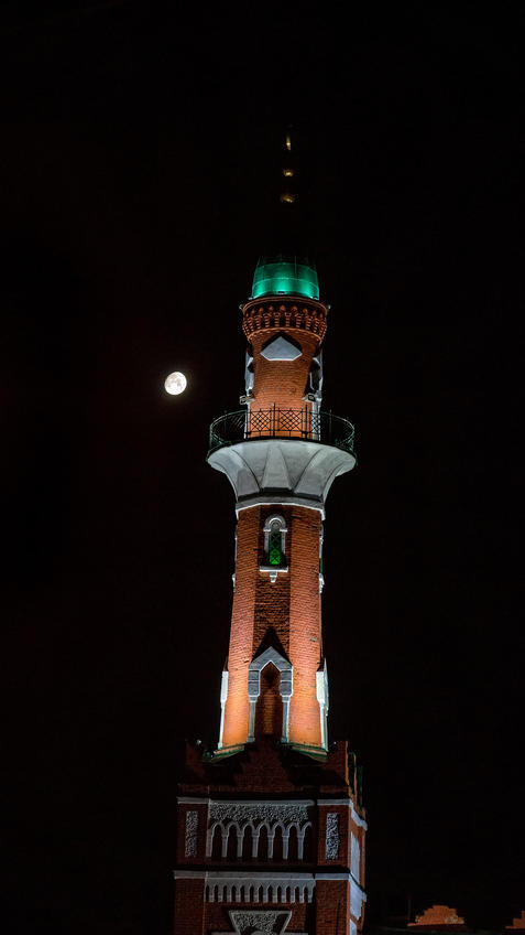 Фото №981667. Минарет Закабанной мечети. Вечер, Казань