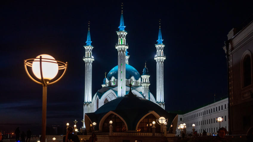 Фото №983151. Мечеть Кул-Шариф, Казанский Кремль, Казань, октябрь 2020, вечер