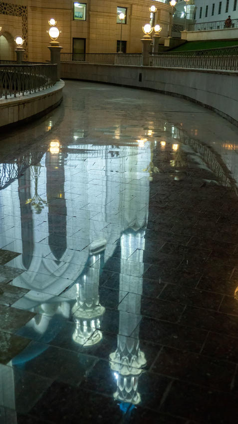 Фото №983176. Отражение мечети Куо-Шариф. Казань, октябрь 2020, вечер