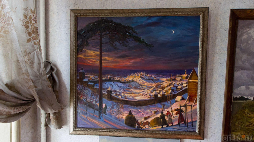 Казанский посад на закате. 2007. Халиков Ф.Г.::Фиринат Халиков