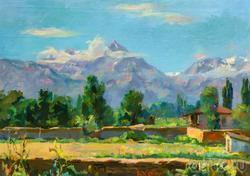 Алма-Атинский пейзаж. 1946. Баки Урманче