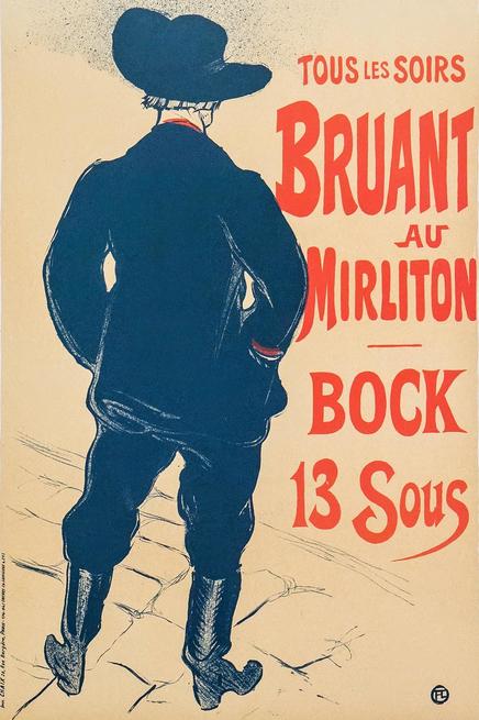 Афиша. Брюан в Мирлитоне.  Анри де Тулуз-Лотрек (1864–1901)::Выставка литографий Анри де Тулуз-Лотрека