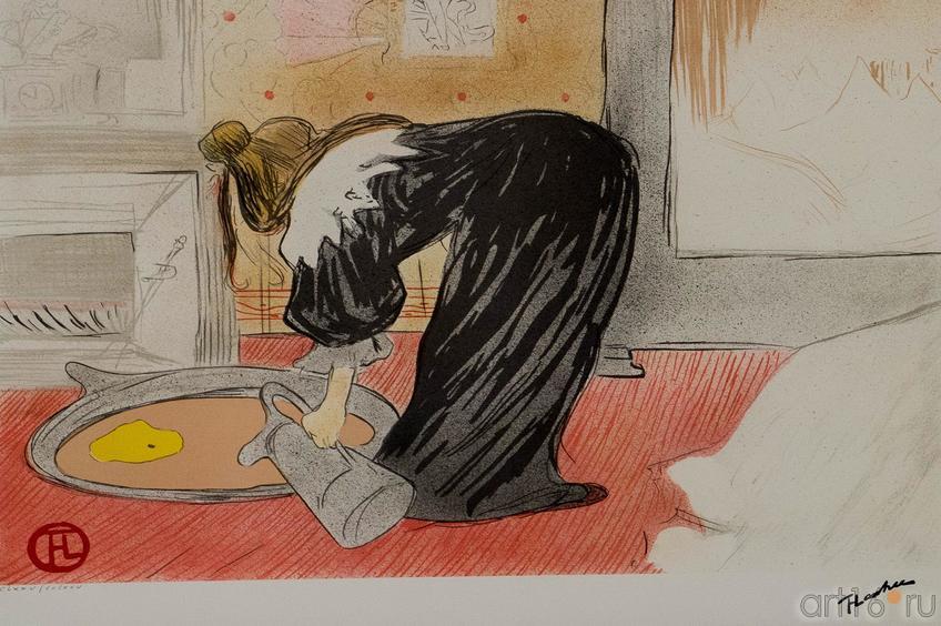 Женщина с тазом.  Анри де Тулуз-Лотрек (1864–1901)::Выставка литографий Анри де Тулуз-Лотрека