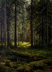 Хвойный лес. Солнечный день. Шишкин И.И.(1832-1898)