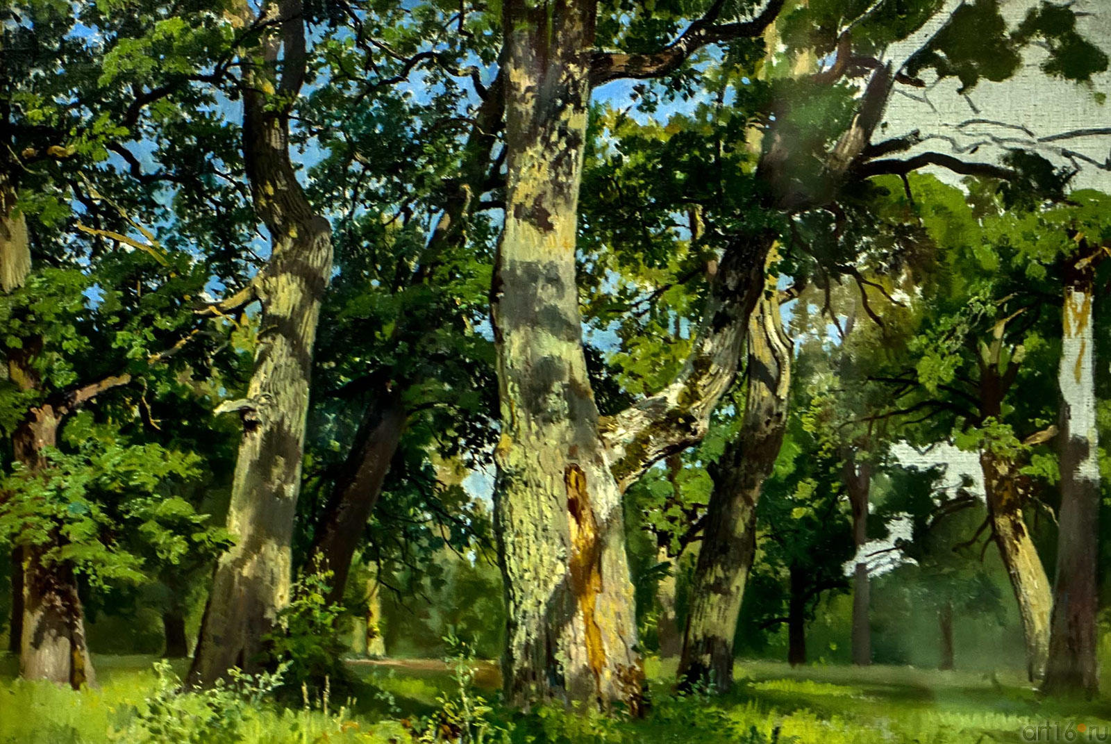 Дубы. Вечер. 1887. Шишкин И.И. (1832-1898)::Шишкин Иван Иванович (1832-1898)