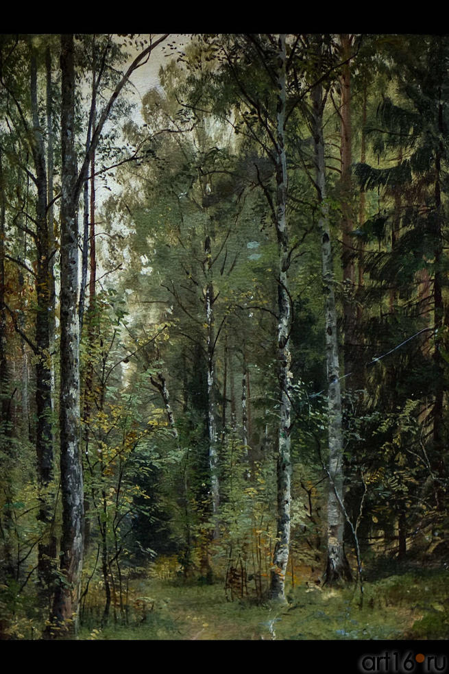 Тропинка в лесу. Этюд.  Шишкин И.И.(1832-1898)::Шишкин Иван Иванович (1832-1898)