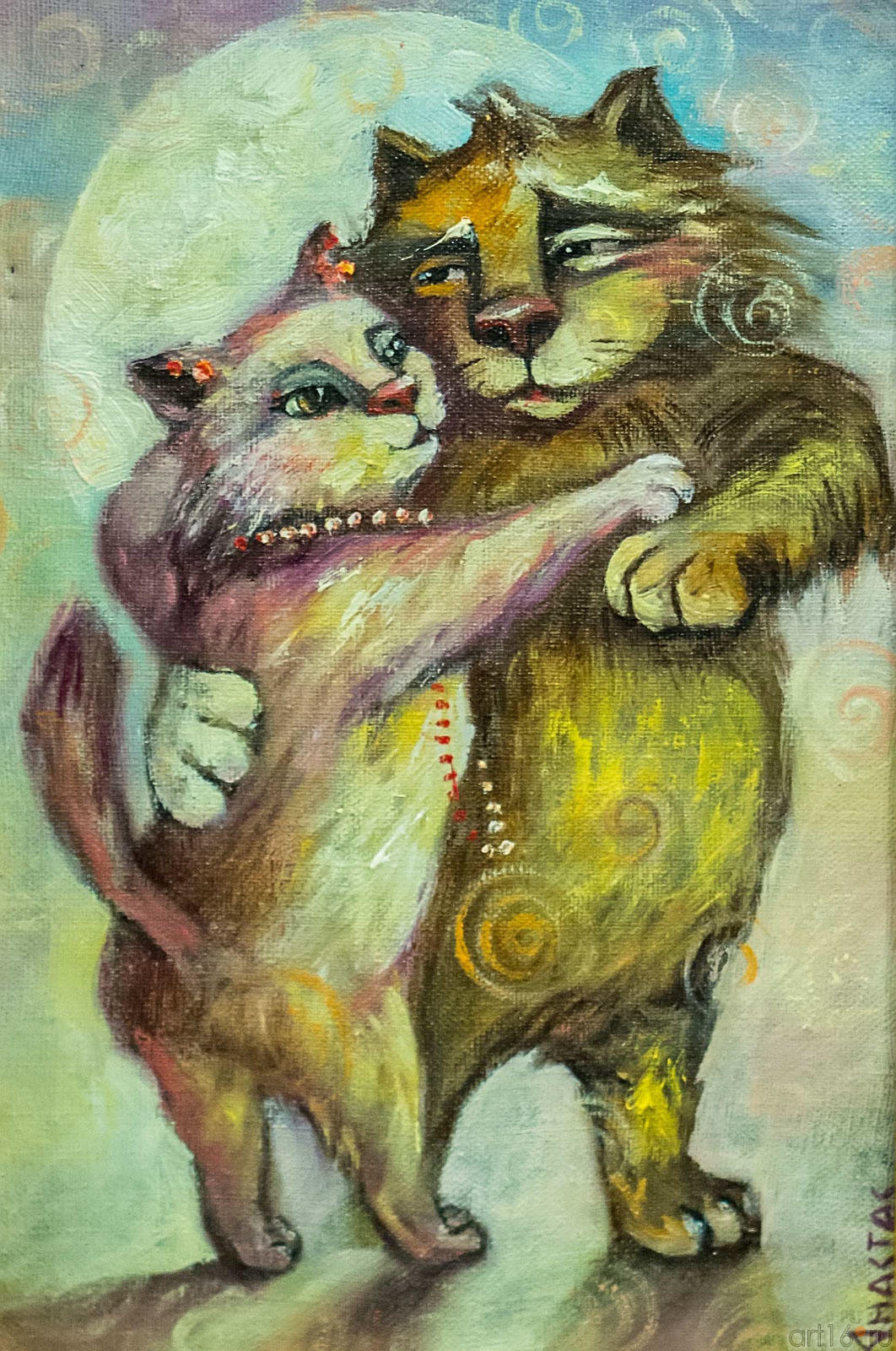 Лунное танго. 2012.  Анастас (Анастасия Бузунеева)::«Котовасия» выставка в галерее "Эбиволь", 18 сентября 2012