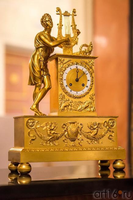 Часы каминные ʺОрфей, играющий на арфеʺ, золоченая бронза, эмаль. Франция XIX в.::Научно-практическая конференция ASG