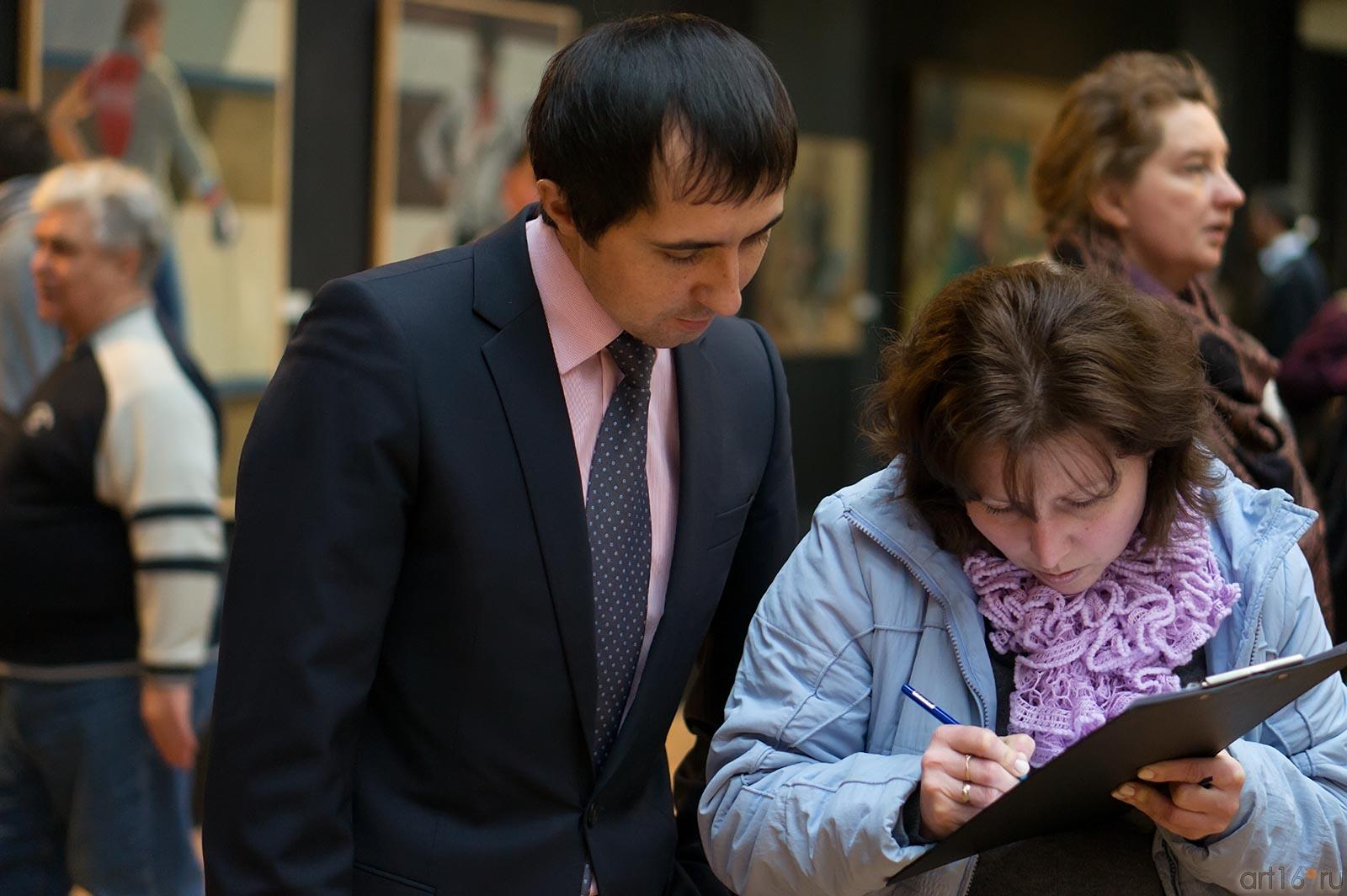 На открытии выставки  ʺО, спорт! Ты — мир!ʺ::Выставка, посвященная Всемирной Универсиаде в Казани и Зимним Олимпийским играм в Сочи