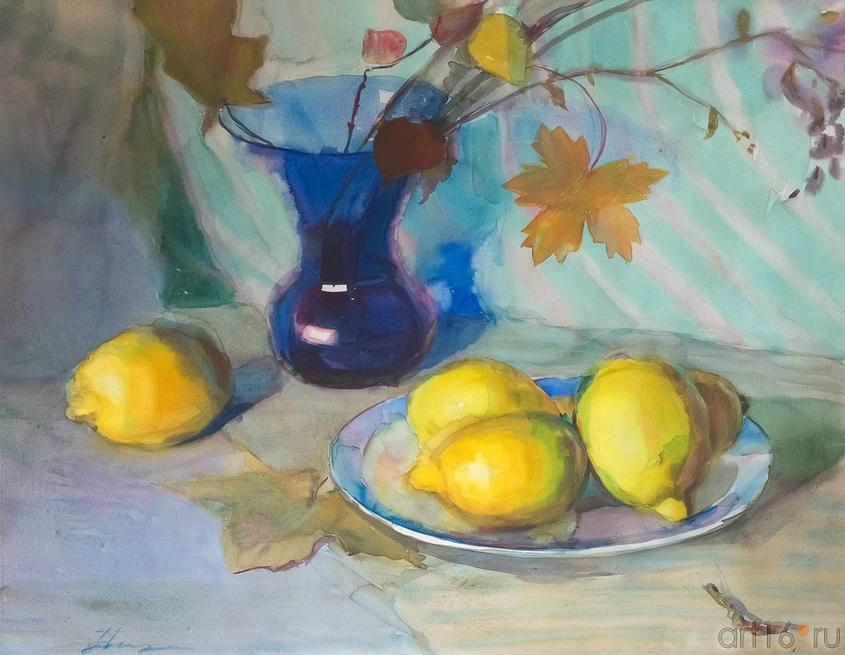 Натюрморт «Лимоны». Никитина Г.А. (1927)::Никитина Гертруда Александровна
