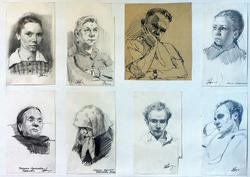 Портреты-зарисовки разных лет.  Никитина Г.А.(1927)