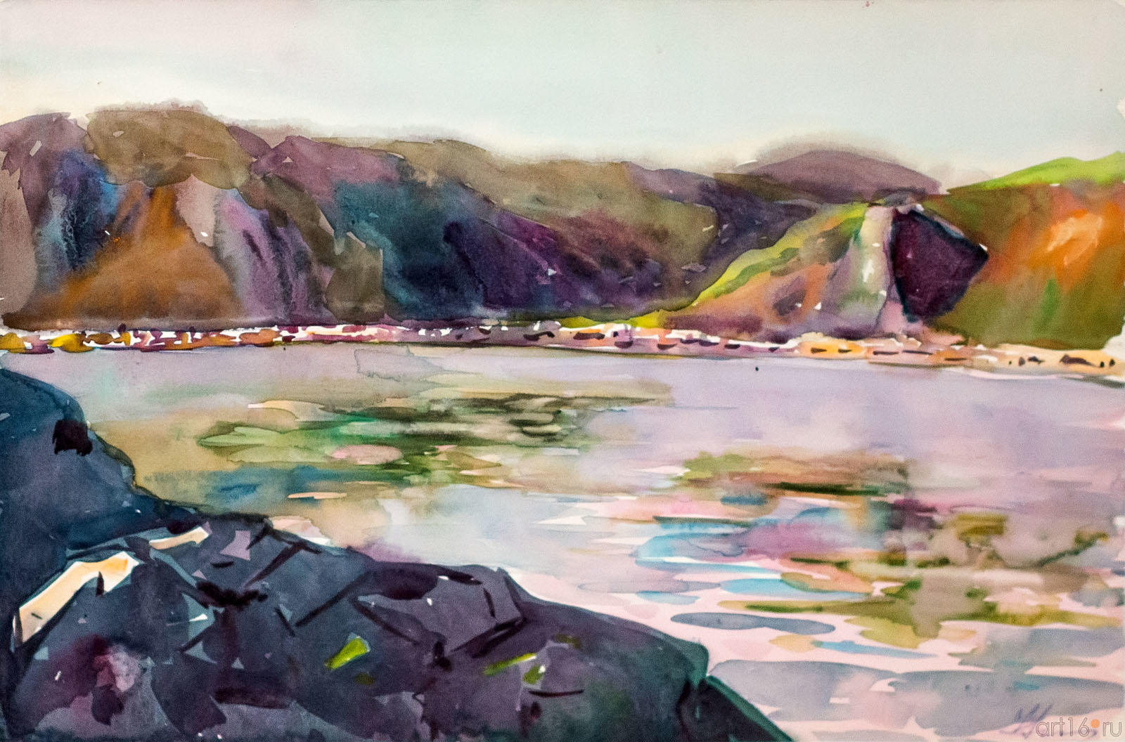 На р. Енисее.  Никитина Г.А.(1927)::Никитина Гертруда Александровна