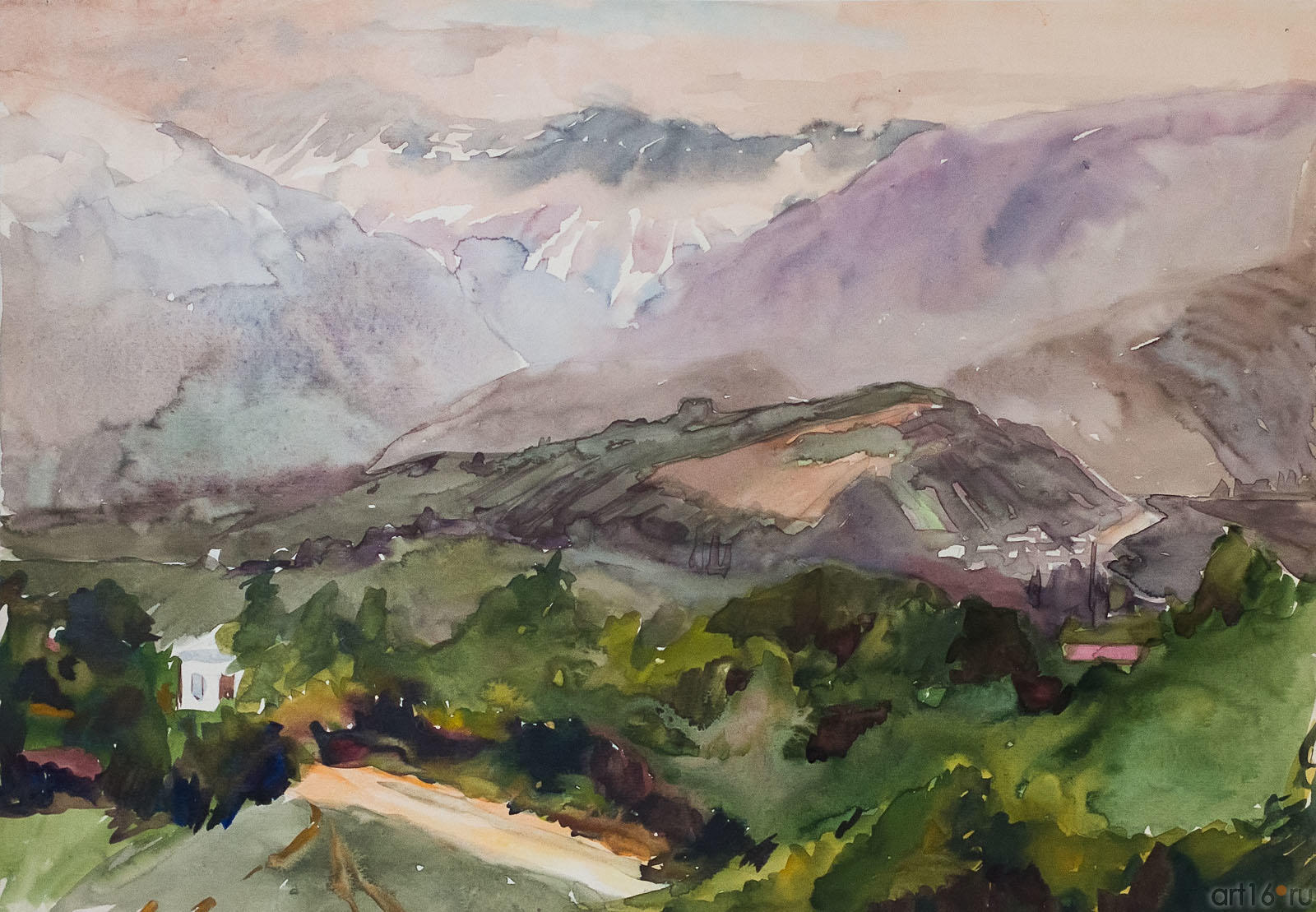 Кавказские горы. Гудауты.  Никитина Г.А.(1927)::Никитина Гертруда Александровна