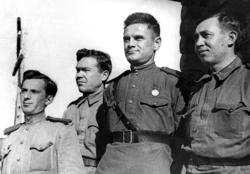 Каюм Иманкулов, Михаил Годисов, Бари Курбанов, Абдурахман Абсалямов. 2.11.1943