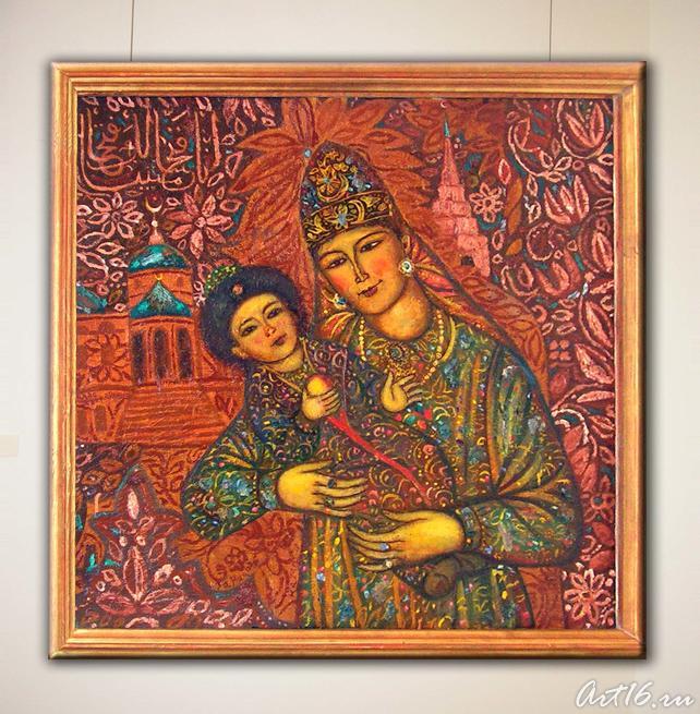 Сююмбике с сыном Утямыш-Гиреем. 1990::Современное искусство Республики Татарстан