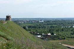 Вид с Чертова городища на Елабугу. 1.06.2013