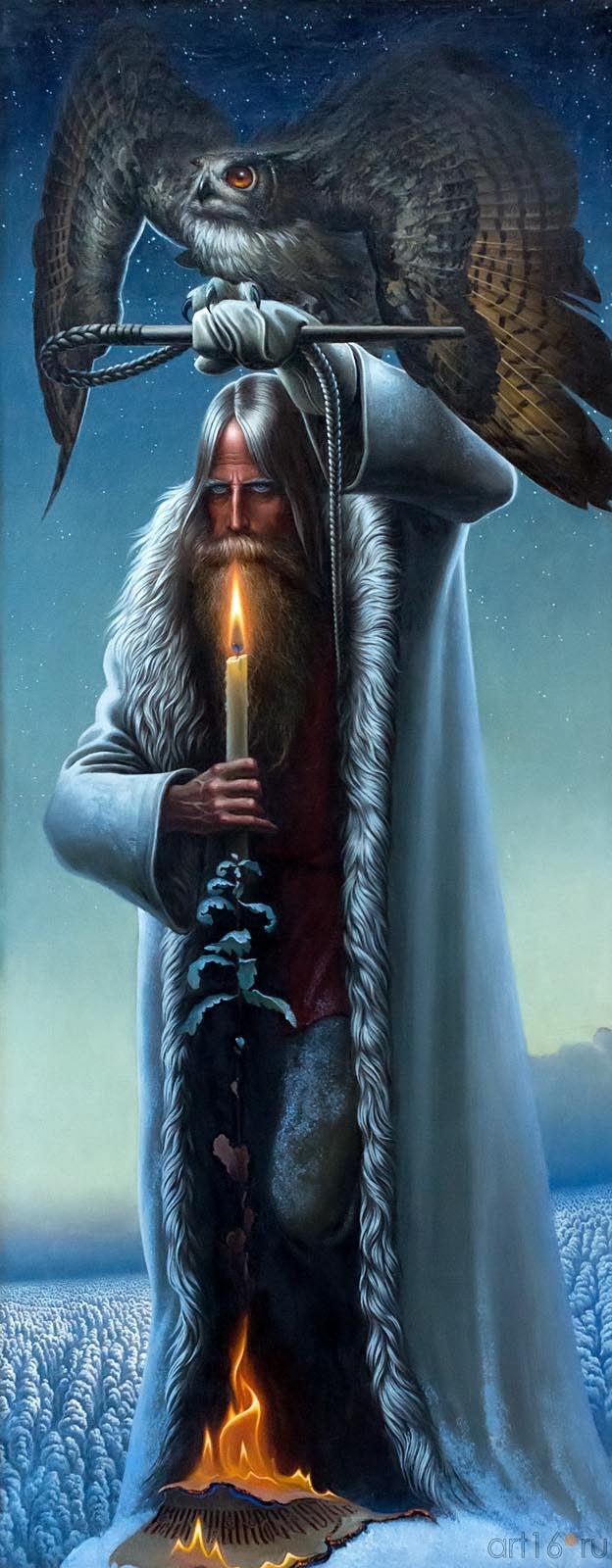 Человек с филином. 1976 г. Холст, масло::Открытие музея К.А.Васильева. 26 июня 2013 года, Казань