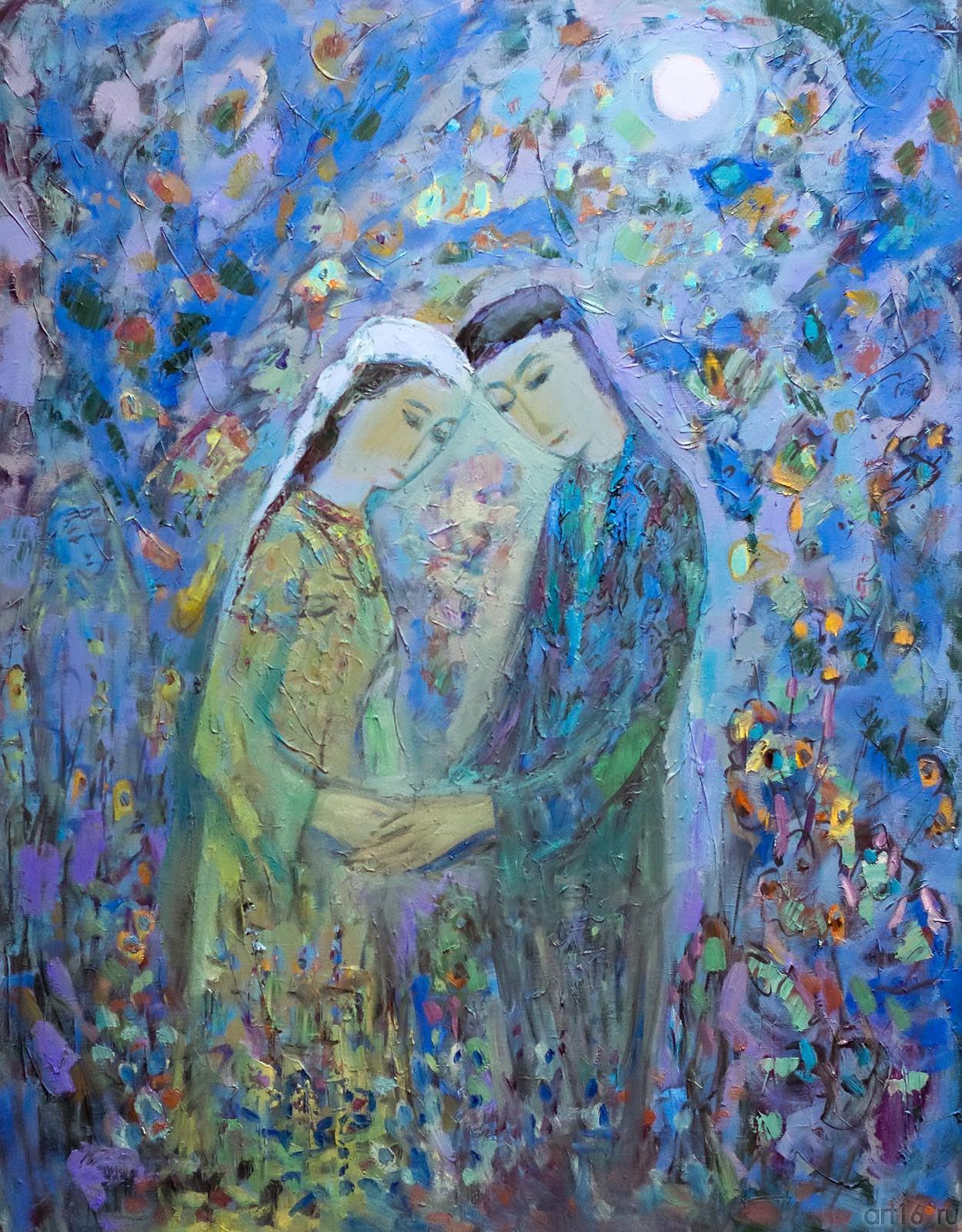 ХАЗИЕВ М. В ЛУННУЮ НОЧЬ Холст, масло::Культурная универсиада в ГМИИ РТ